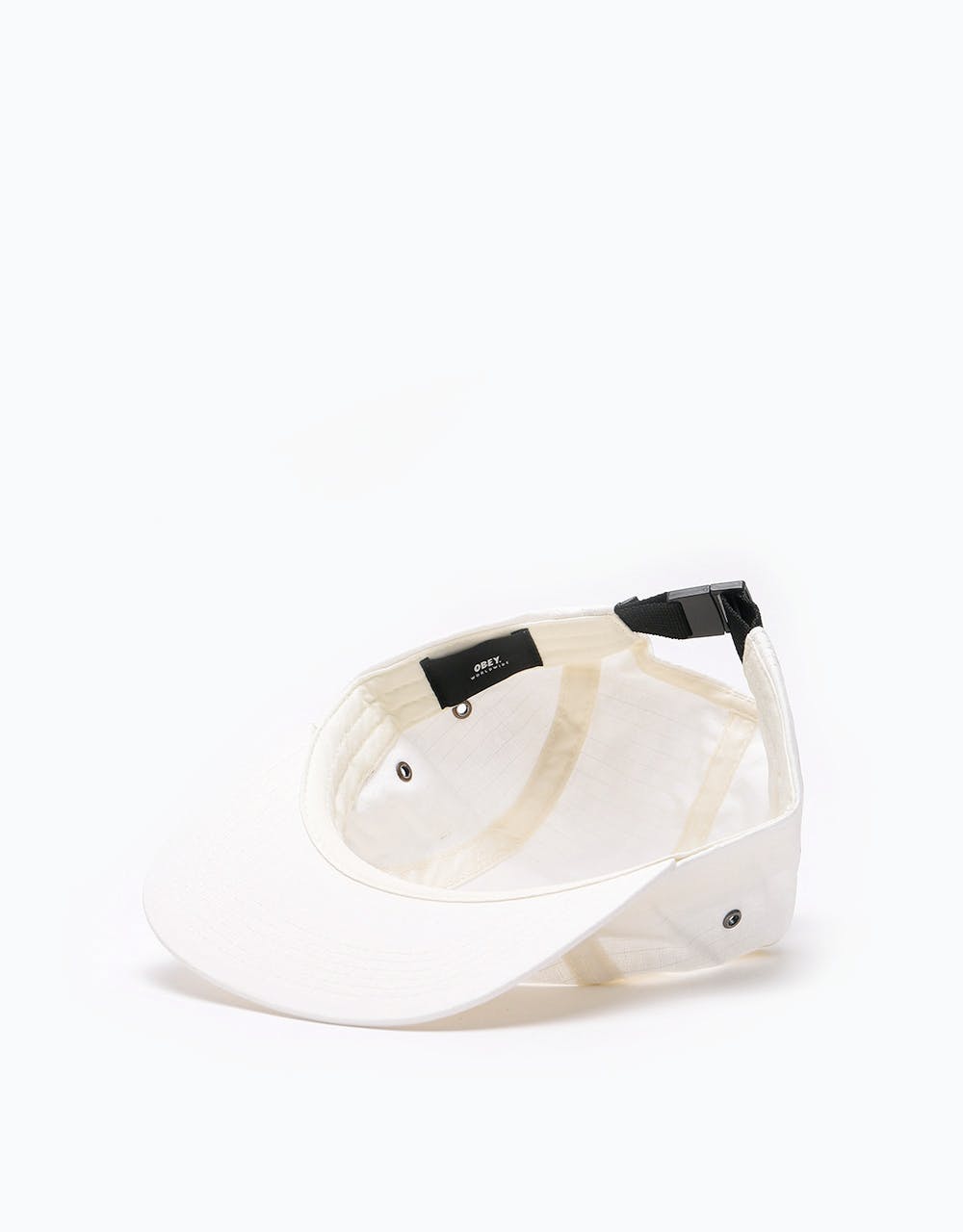 Obey Contorted II 5 Panel Cap - Off White