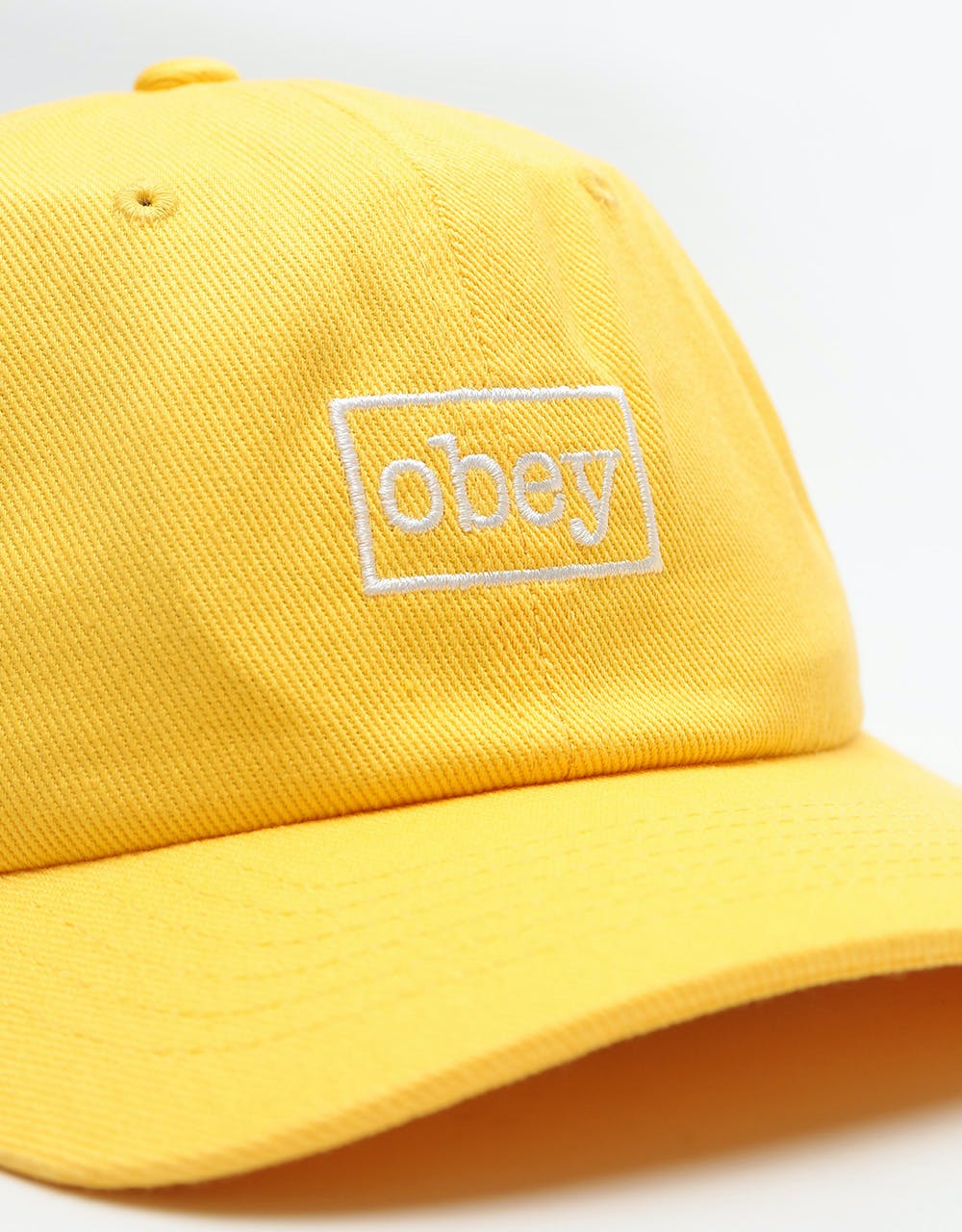 Obey Outline 6 Panel Cap - Dusty Yellow