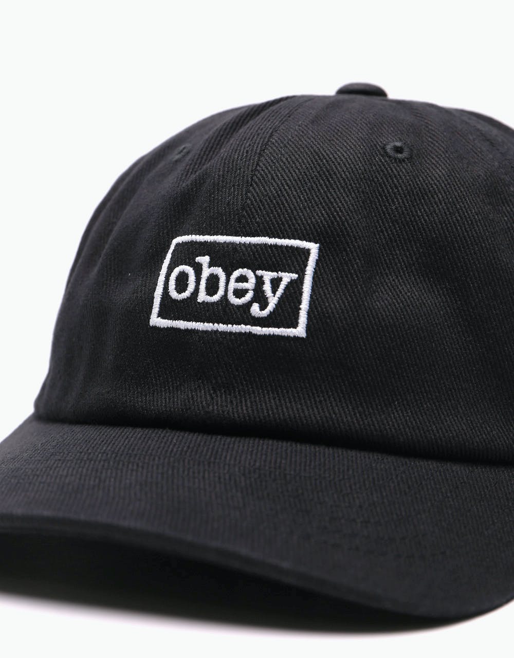 Obey Outline 6 Panel Cap - Black
