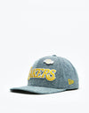 New Era 9Fifty NBA LA Lakers Denim Snapback Cap - Light Blue