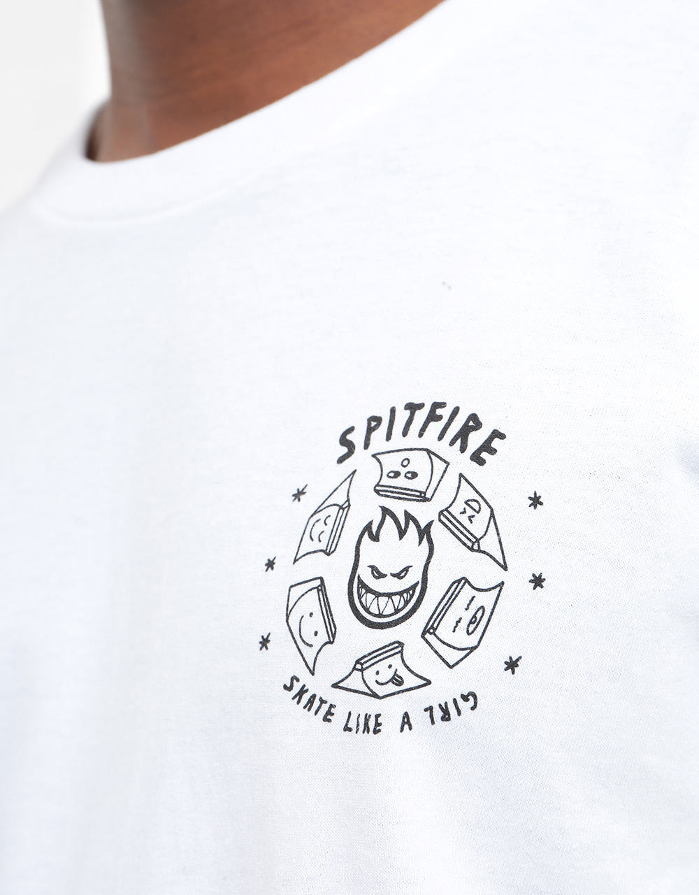 Spitfire Skate Like a Girl T-Shirt - White