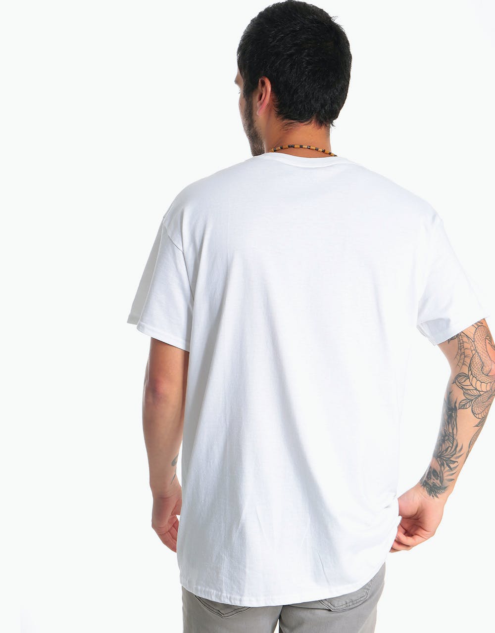 Poetic Collective Half and Half T-Shirt - White