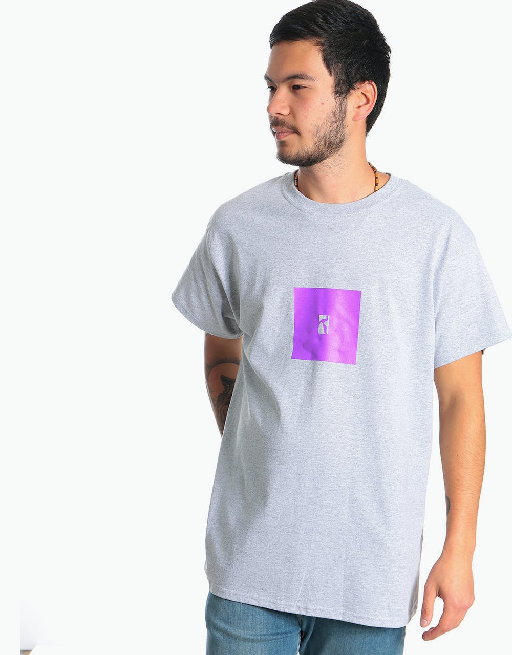 Poetic Collective Box T-Shirt - Grey