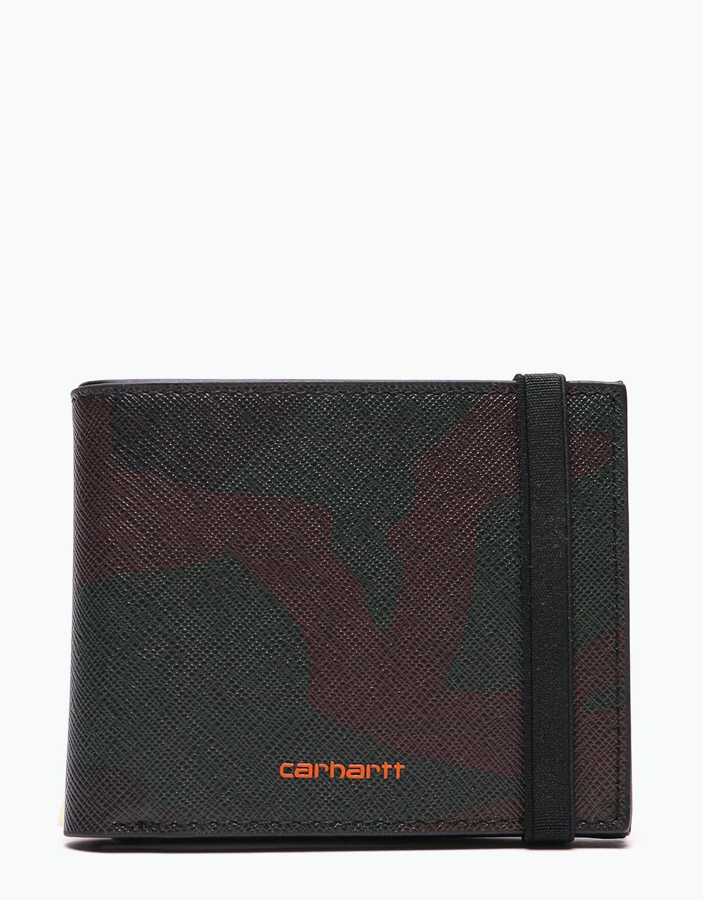 Carhartt WIP Coated Billfold Wallet - Camo Evergreen/Brick Orange