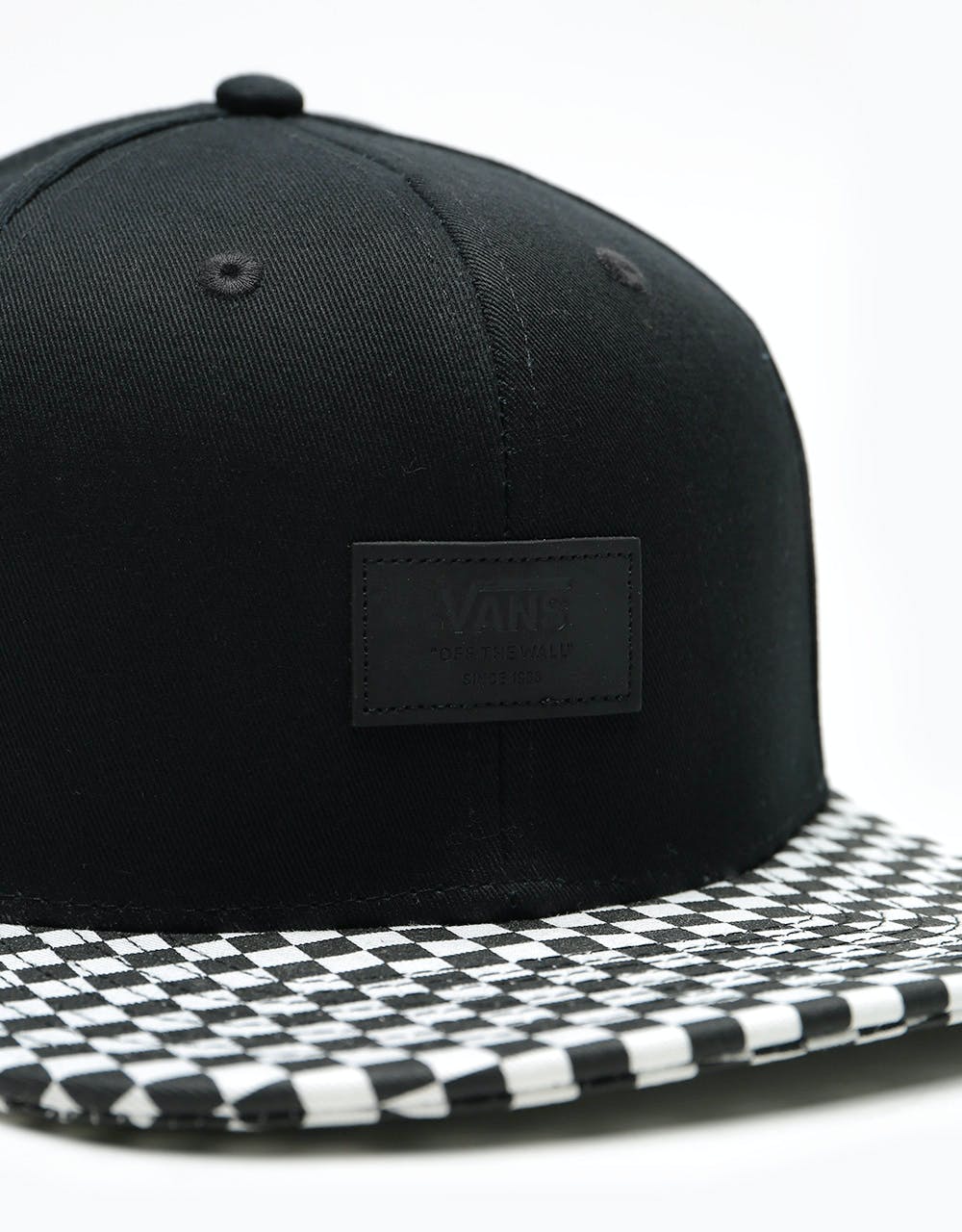 Vans Allover It Snapback Cap - Black/White Check