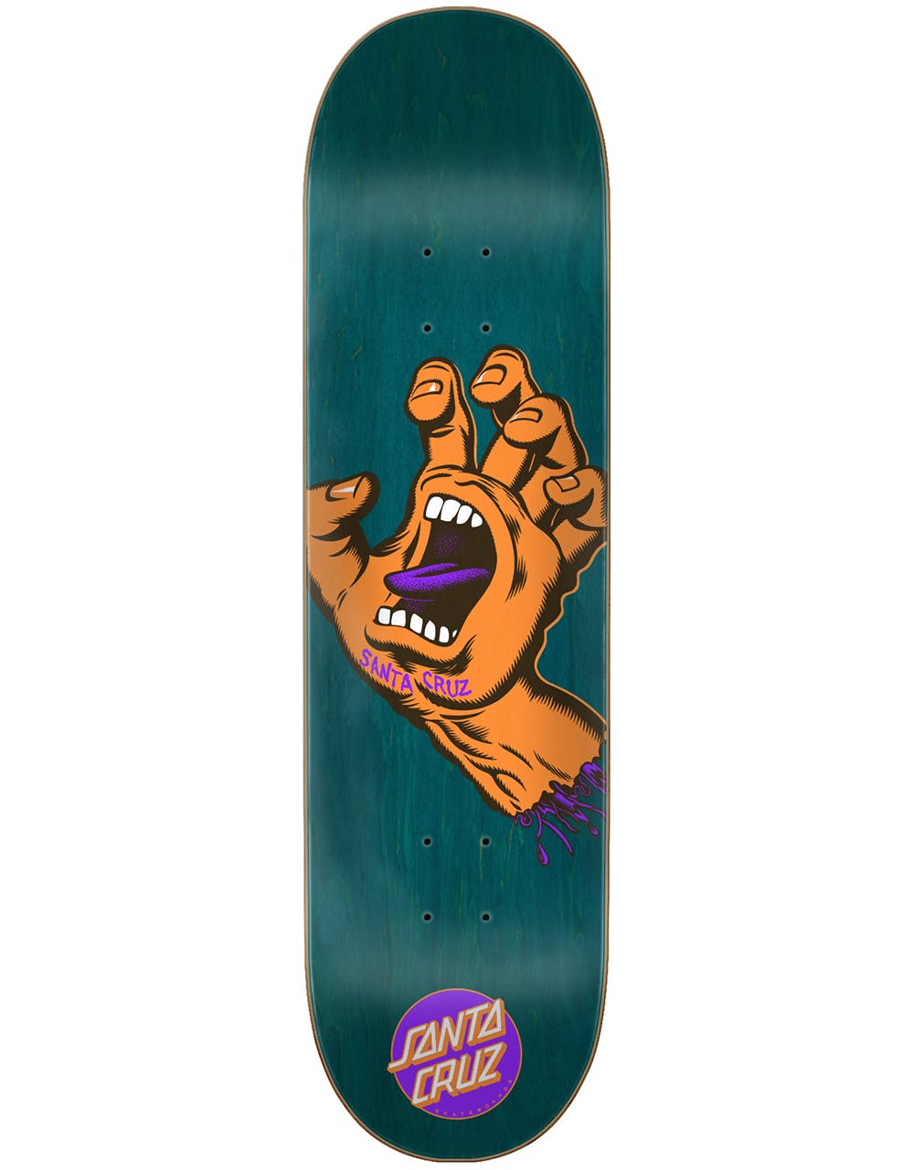 Santa Cruz Screaming Hand Skateboard Deck - 7.25"