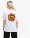 Santa Cruz Womens Classic Dot T-Shirt - White