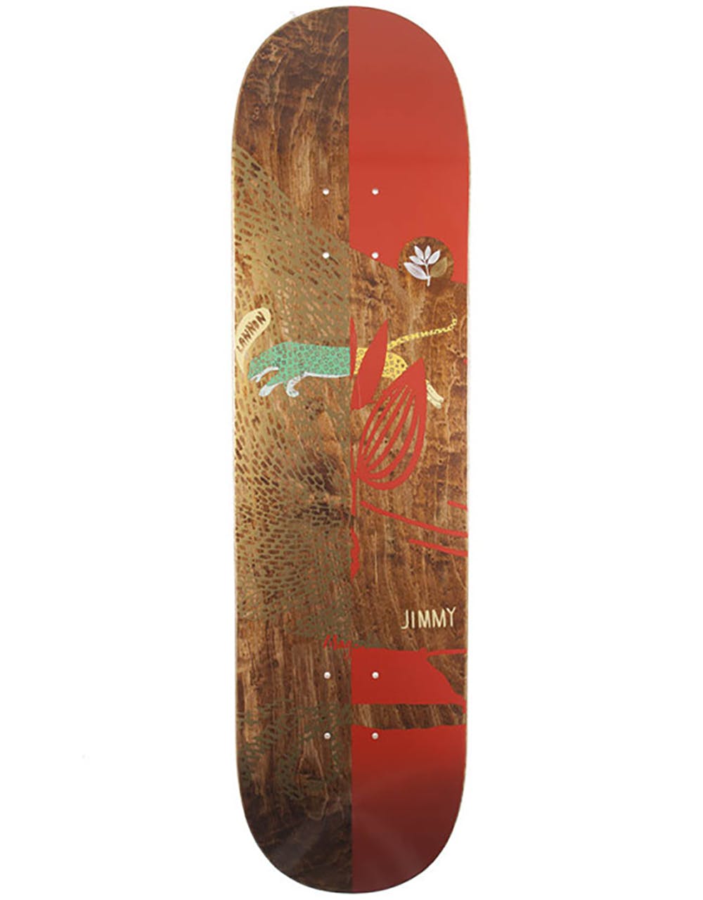 Magenta Lannon Leap Series Skateboard Deck - 8"