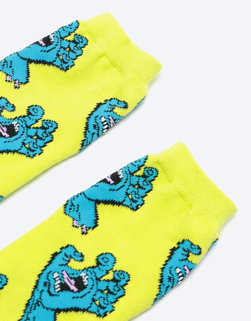 Santa Cruz Womens Multi Hand Sock - Safety Green