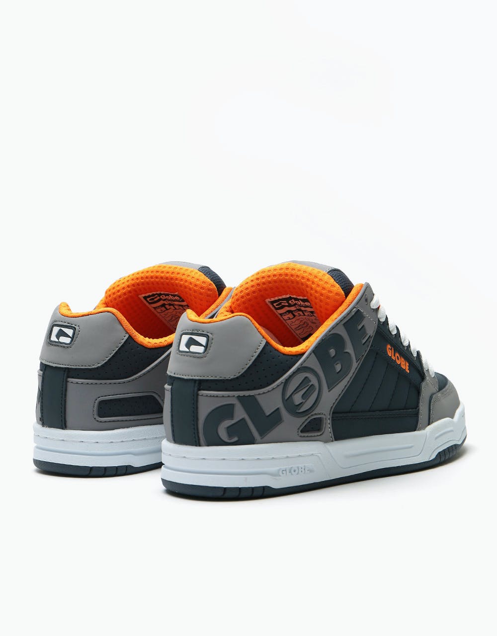 Globe Tilt Skate Shoes - Grey/Navy/Orange