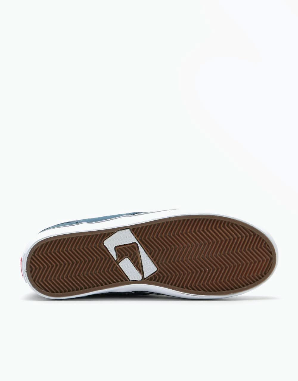 Globe Motley Skate Shoes - Blue Canvas/White