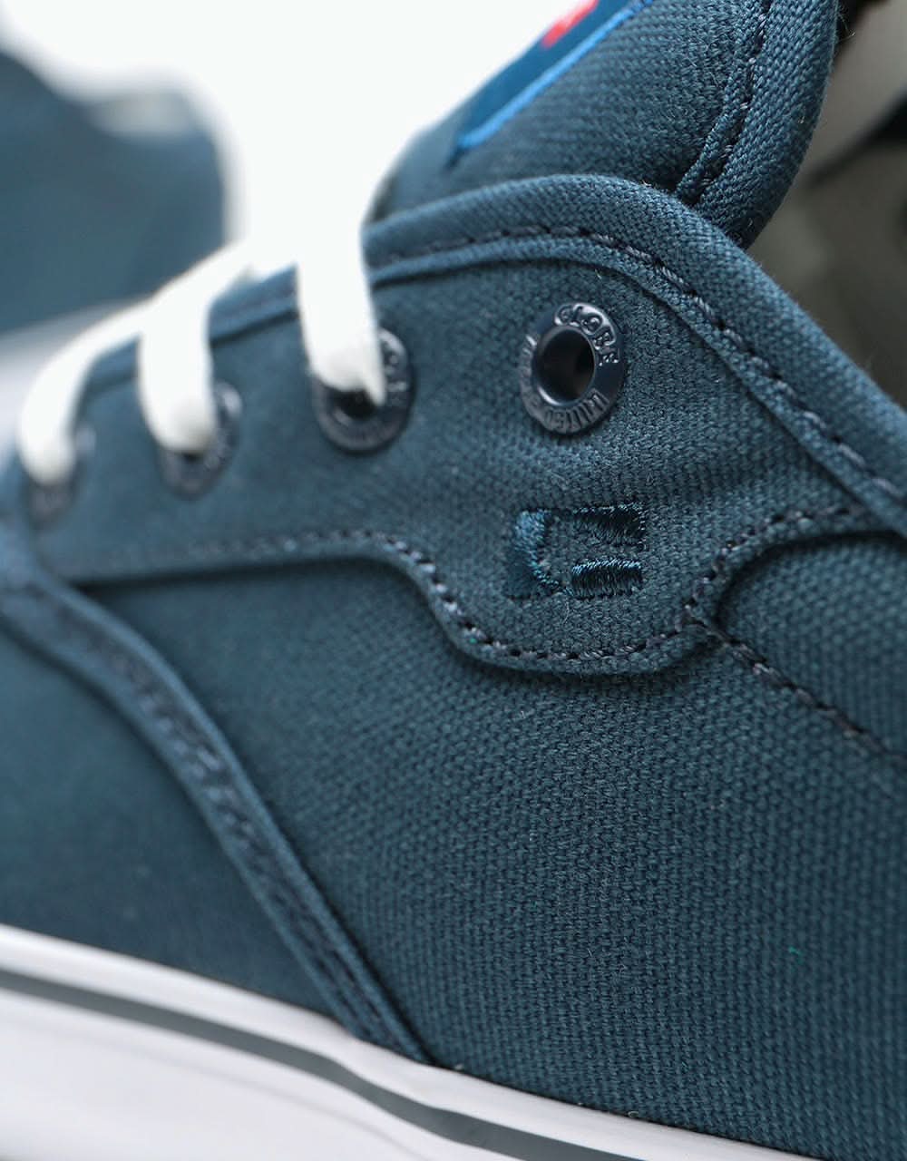 Globe Motley Skate Shoes - Blue Canvas/White