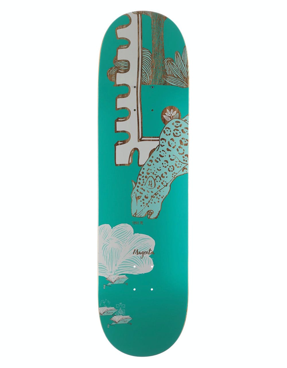 Magenta Jaguar Skateboard Deck - 8.25"