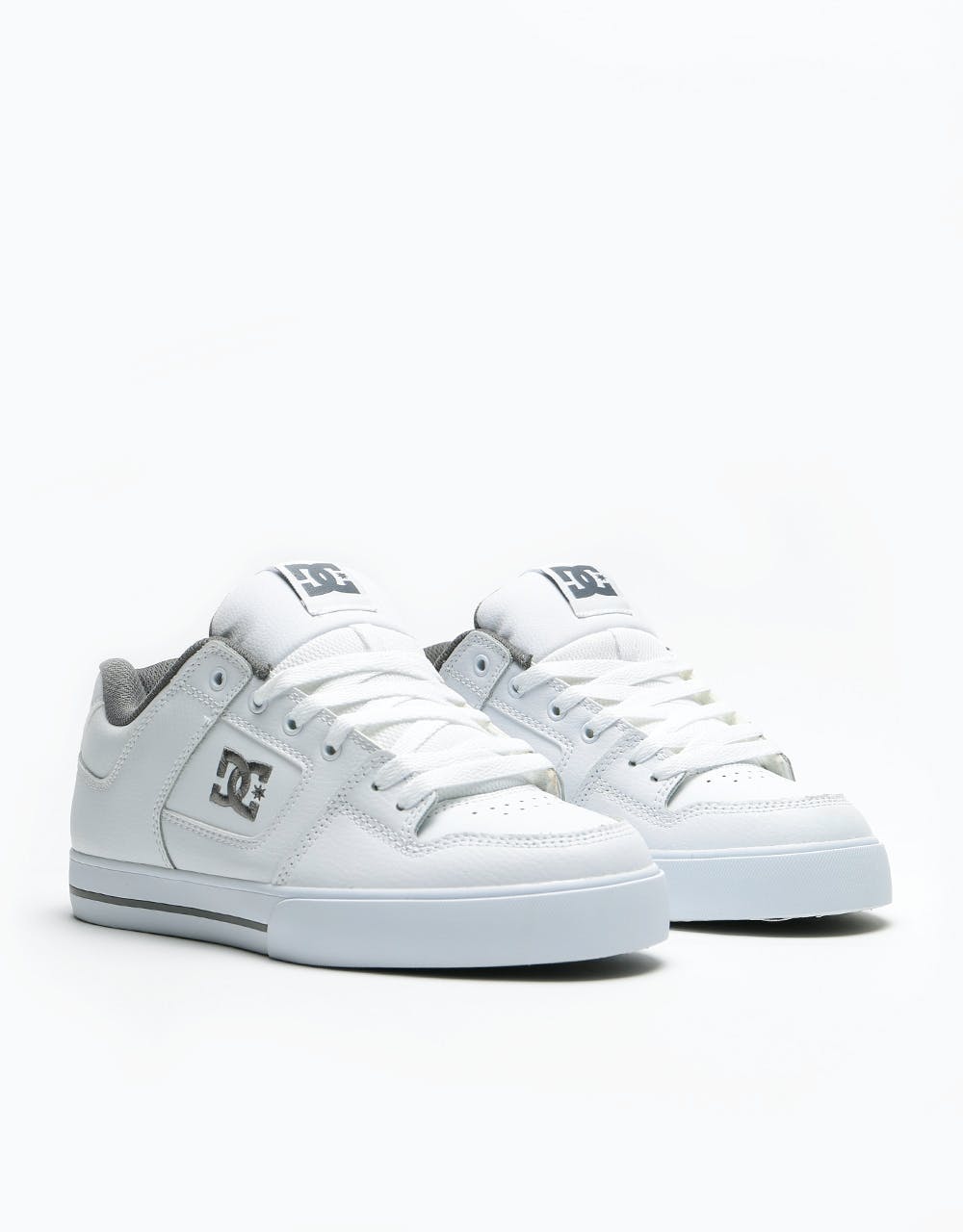 DC Pure Skate Shoes - White/Battleship/White