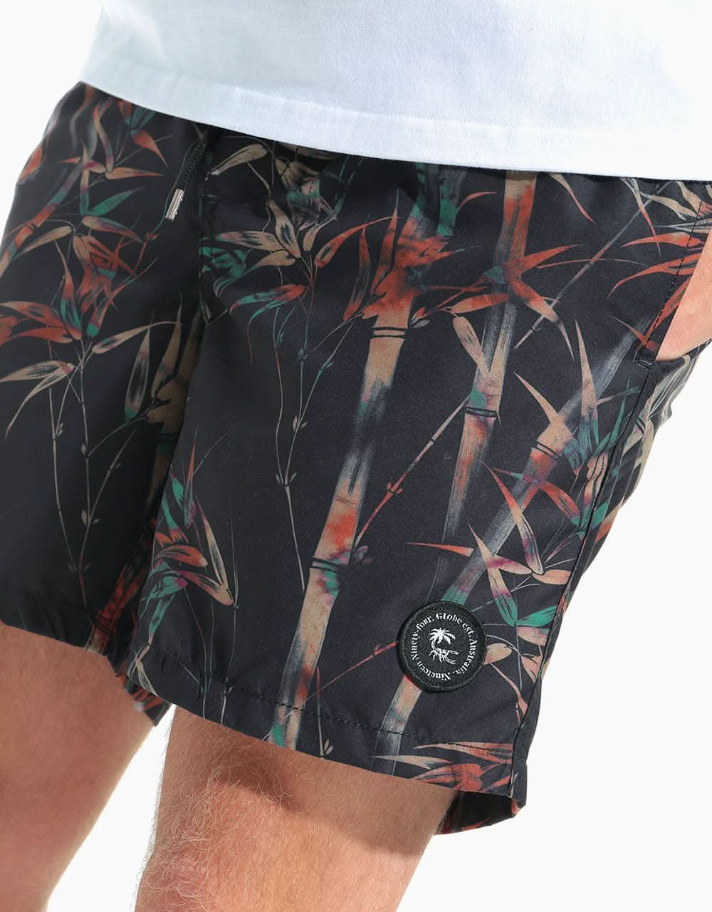 Globe Tied and Died Poolshort - Black