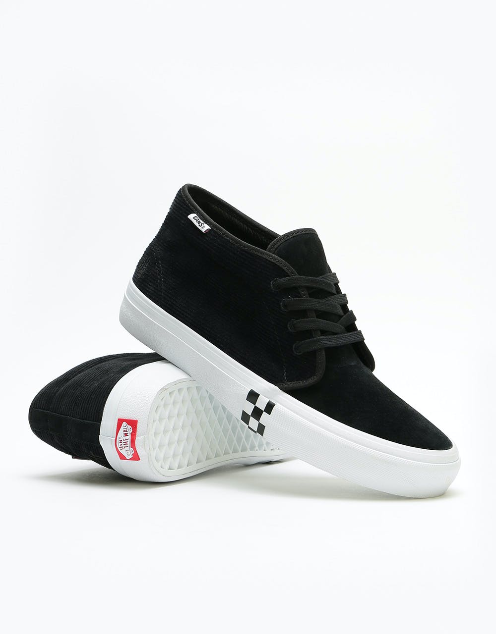 Vans Chukka Pro Skate Shoes - (Wainwright) Black/True White