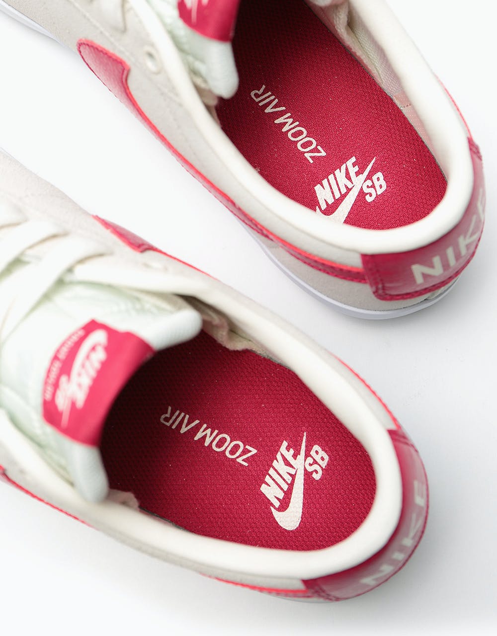 Nike SB Blazer Low GT Skate Shoes - Sail/Cardinal Red-White-Gum Light