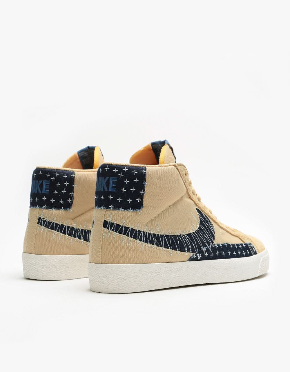 Nike SB Zoom Blazer Mid Premium Skate Shoes - Sesame/Mystic Navy-Sail-