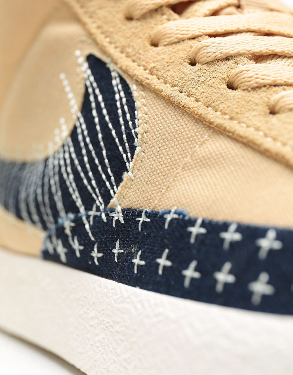 Nike SB Zoom Blazer Mid Premium Skate Shoes - Sesame/Mystic Navy-Sail-