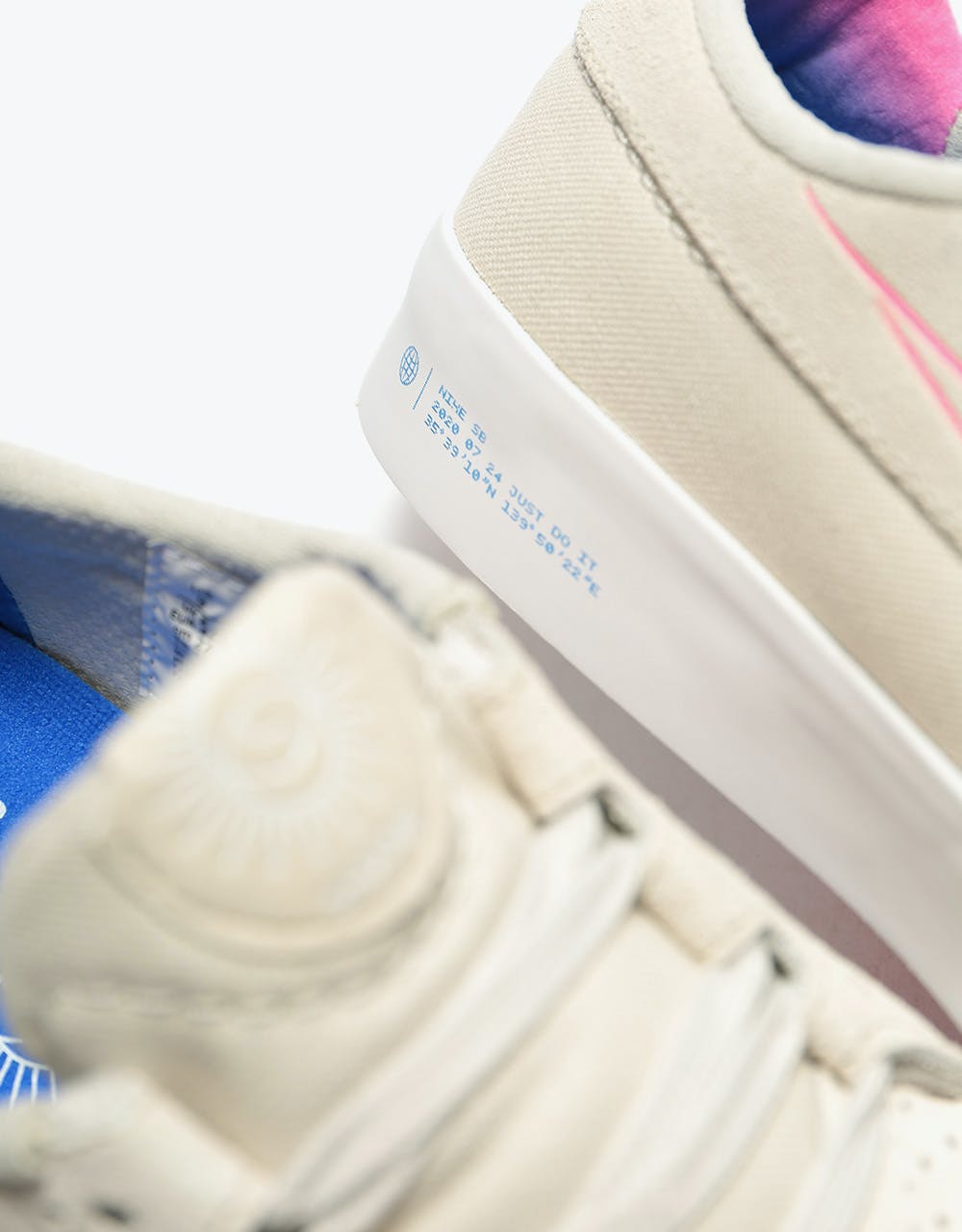 Nike SB Shane T Skate Shoes - Summit White/Racer Blue-Pink Blast