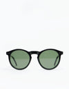 Glassy Sunhater Tim Tim Premium Polarized Sunglasses - Black/Green Lens