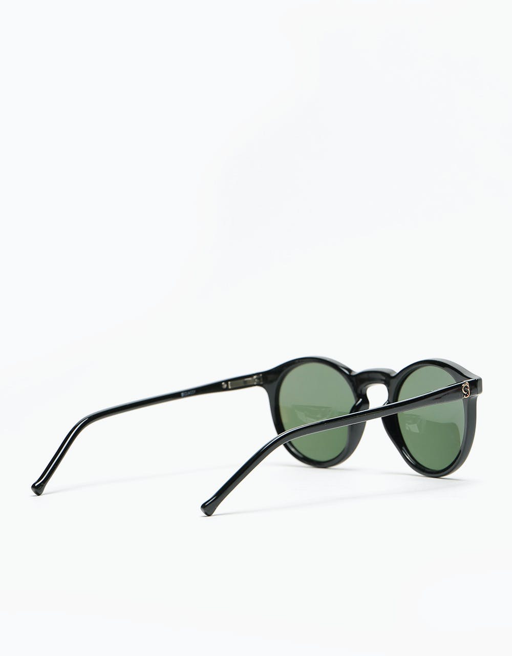 Glassy Sunhater TimTim Premium Polarised Sunglasses - Black/Green Lens