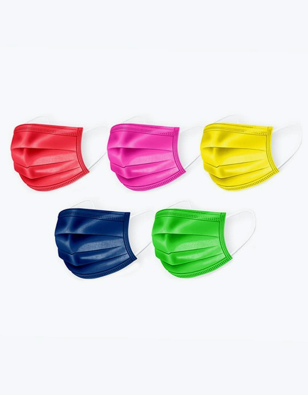 Medipop Disposable D Face Mask 5 Pack Rainbow Mix