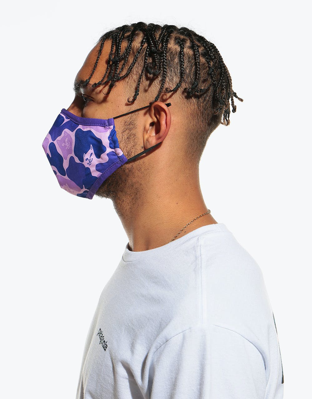 RIPNDIP Purple Camo Ventilated Face Mask - Purple Camo