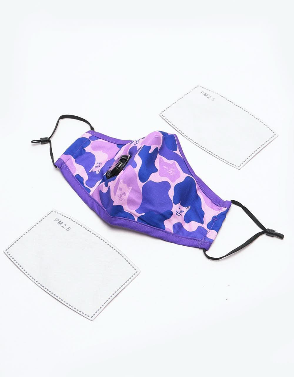 RIPNDIP Purple Camo Ventilated Face Mask - Purple Camo