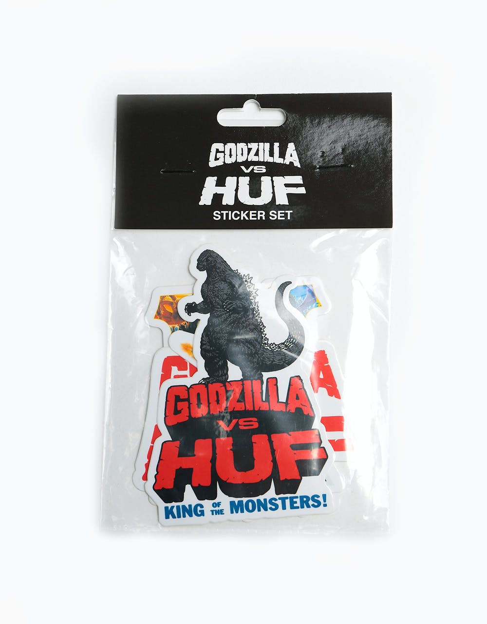 HUF vs Godzilla Sticker Pack