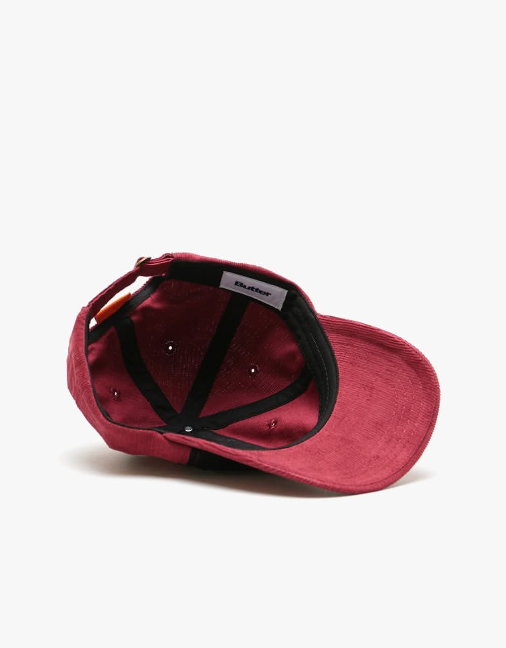 Butter Goods Fractions 6 Panel Cap - Wine/Corduroy