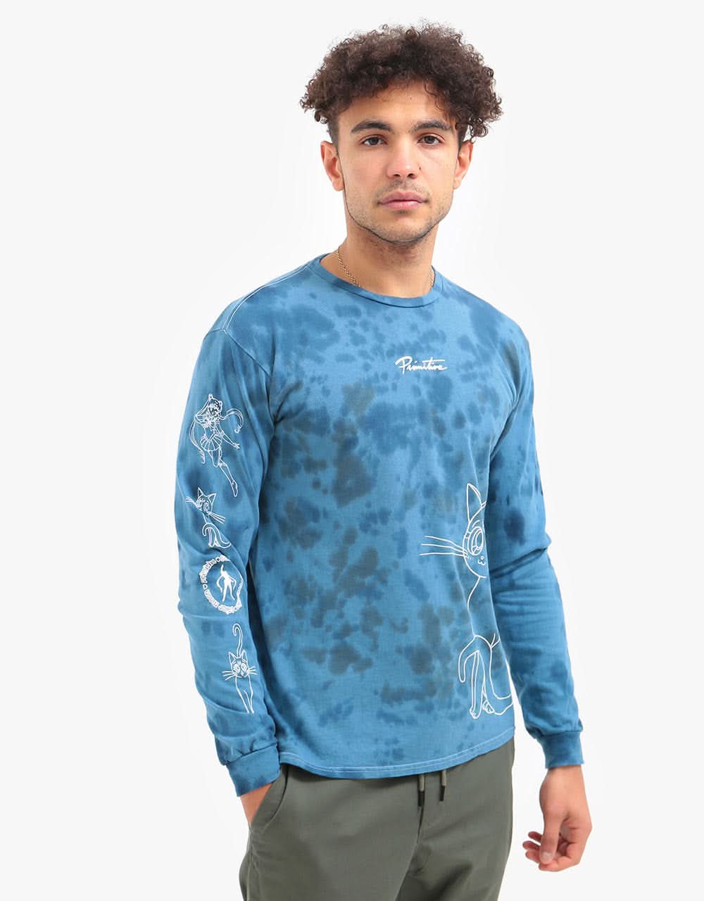 Primitive x Sailor Moon Guardian Washed L/S T-Shirt - Navy