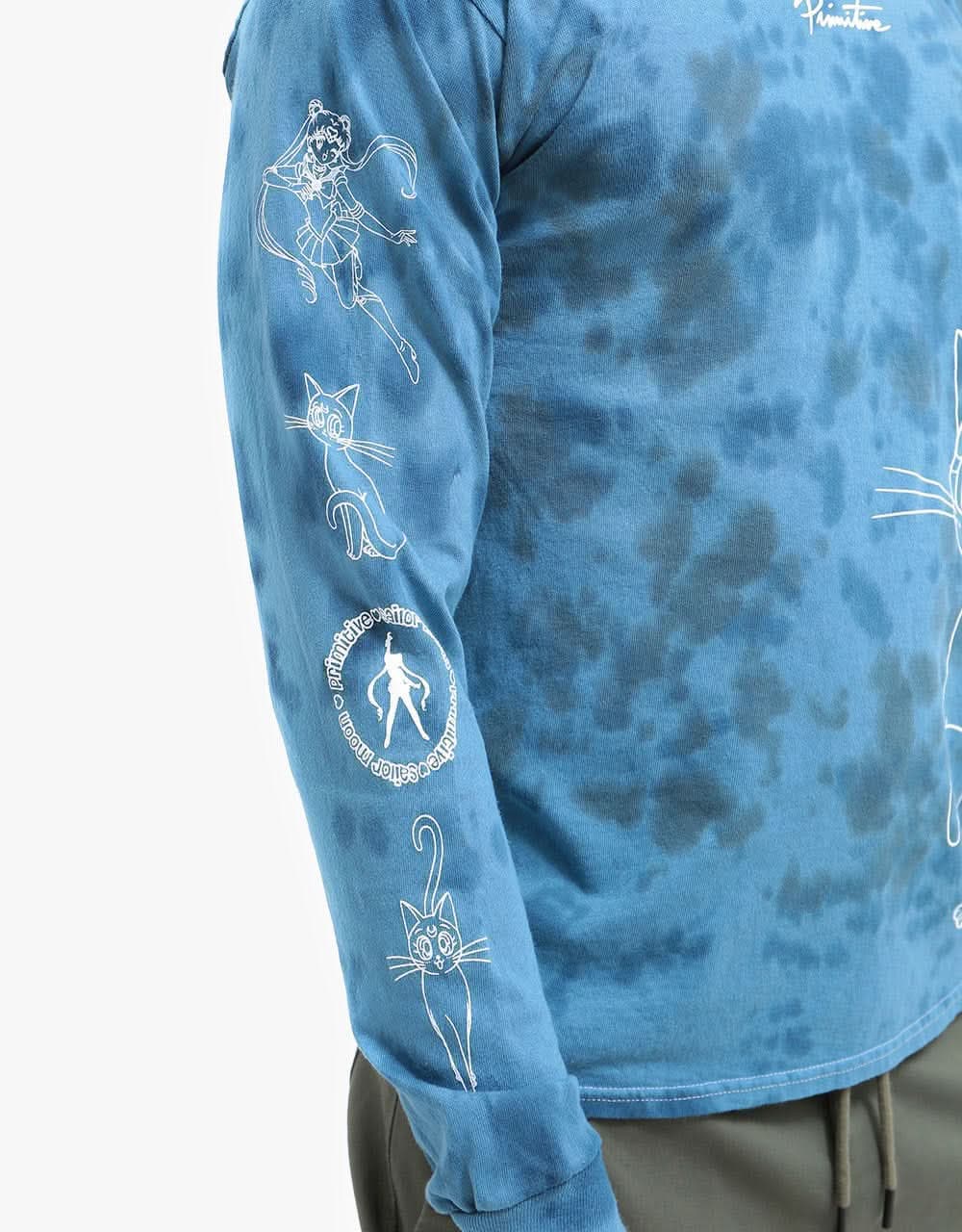 Primitive x Sailor Moon Guardian Washed L/S T-Shirt - Navy