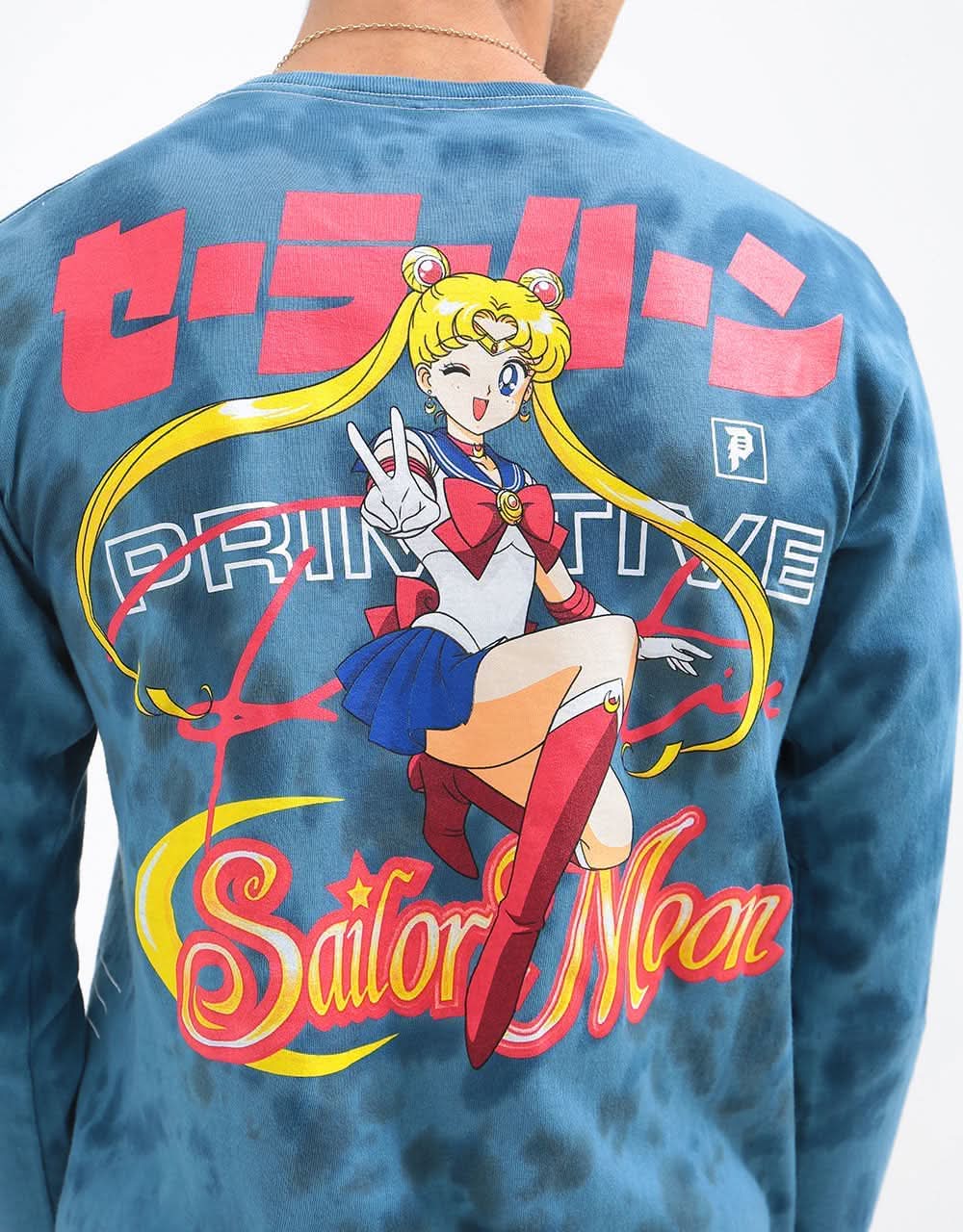 Primitive x Sailor Moon Guardian Washed L/S T-Shirt - Navy