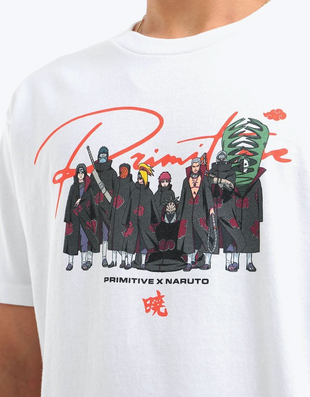 Primitive x Naruto Akatsuki Clan T-Shirt - White