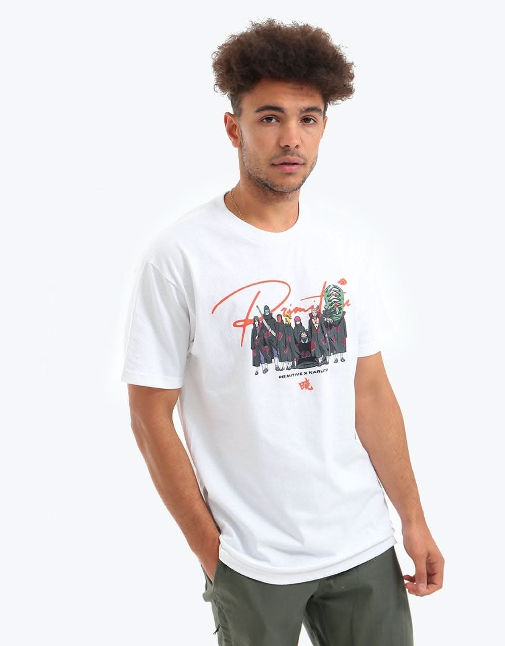 Primitive x Naruto Akatsuki Clan T-Shirt - White