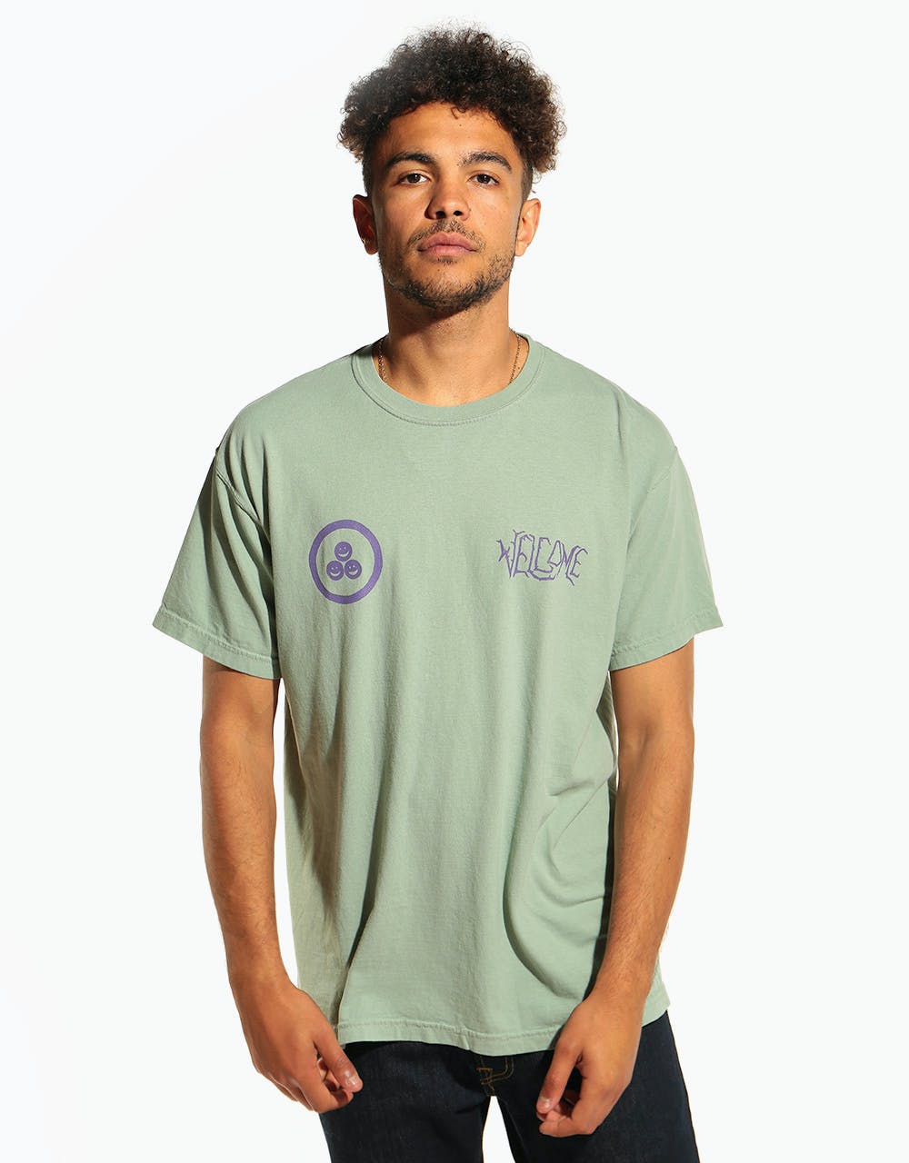 Welcome Bapholit Garment-Dyed T-Shirt - Sage