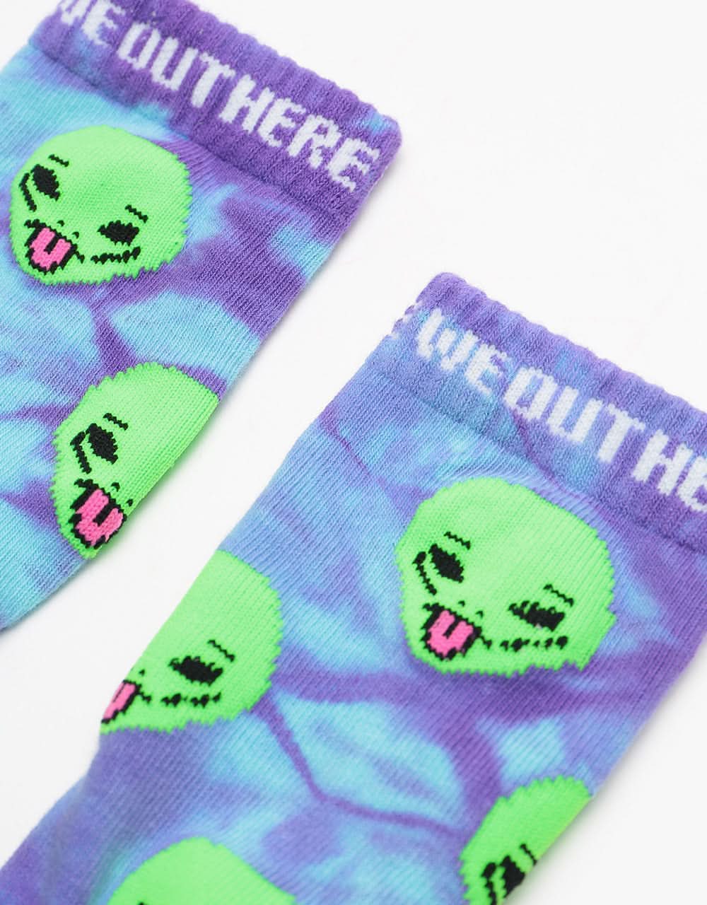 RIPNDIP We Out Here Socks  - Purple Tie Dye