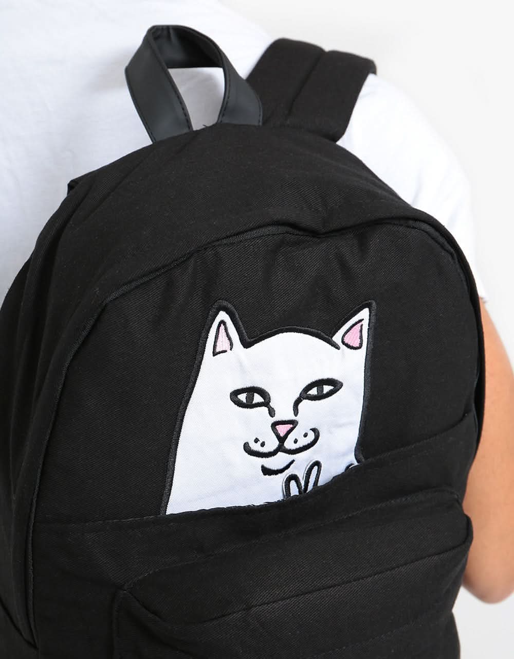 RIPNDIP Lord Nermal Velcro Hands Backpack  - Black