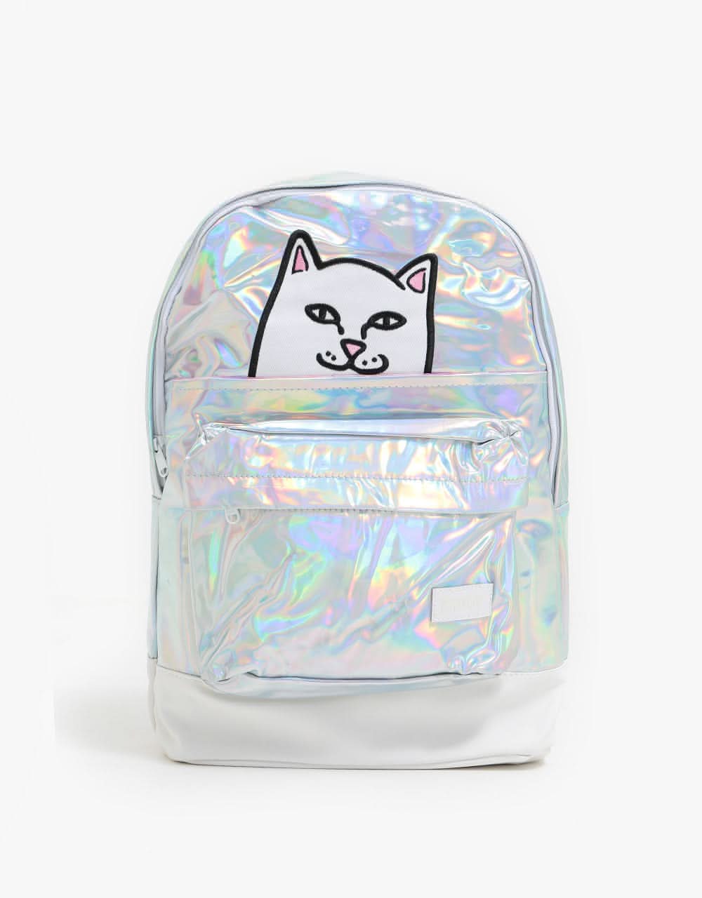 RIPNDIP Lord Nermal Velcro Hands Backpack  - Iridescent