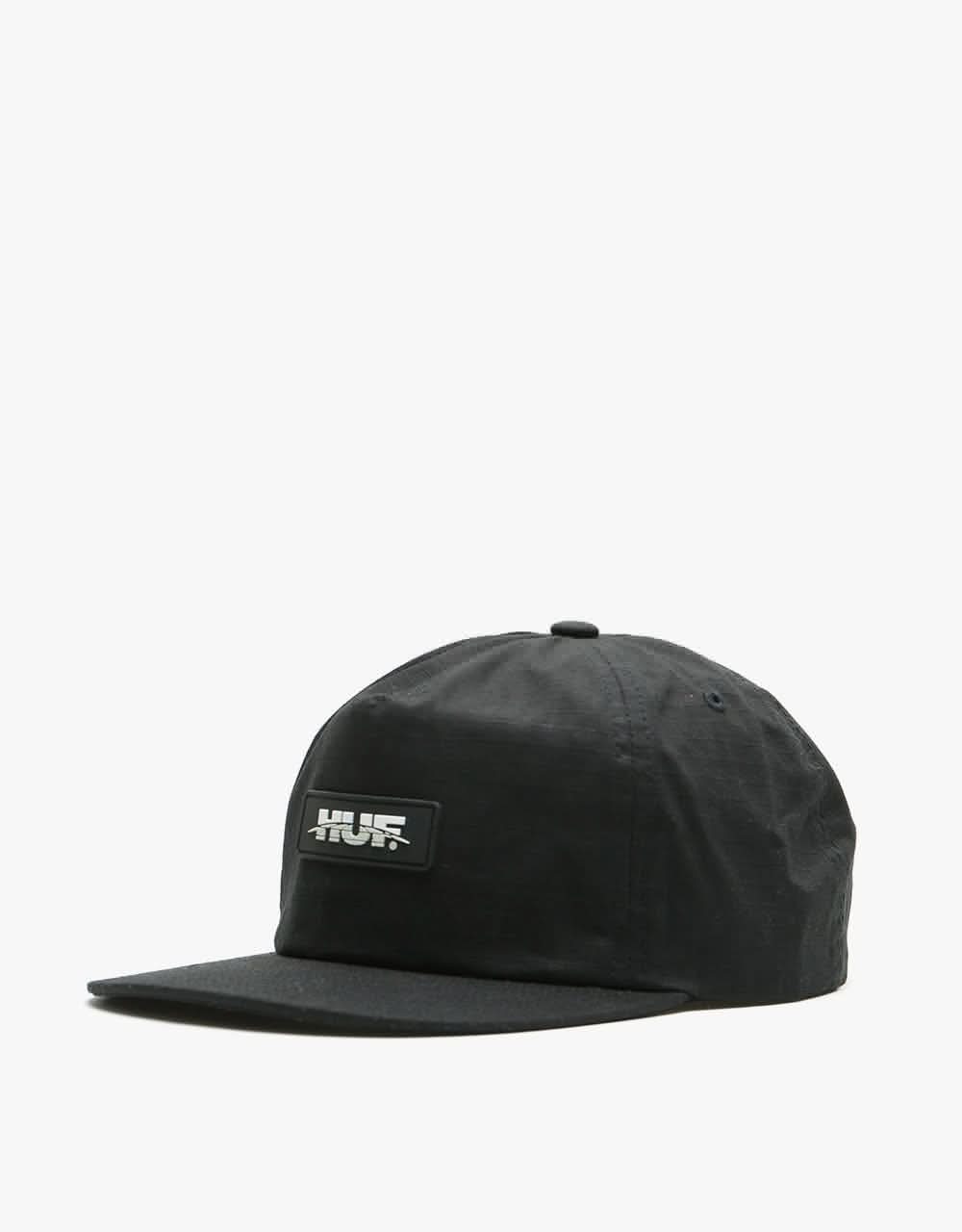 HUF Horizon Ripstop Snapback Cap - Black