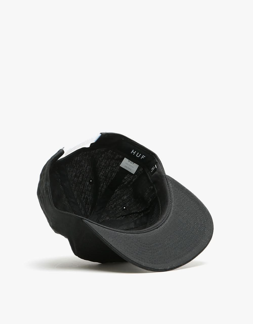 HUF Horizon Ripstop Snapback Cap - Black