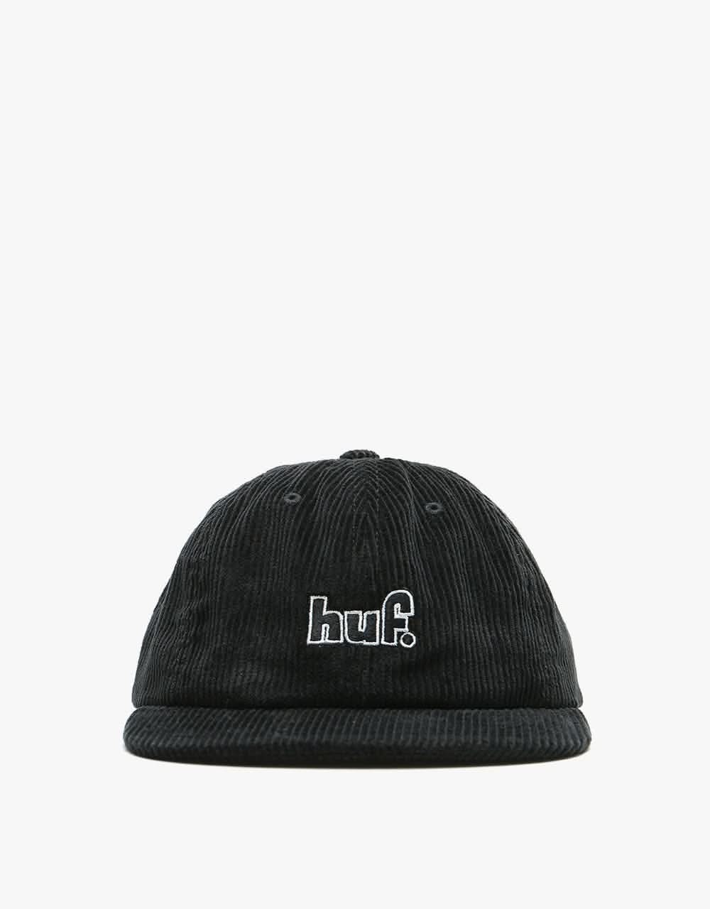 HUF 1993 Logo 6 Panel Cap - Black