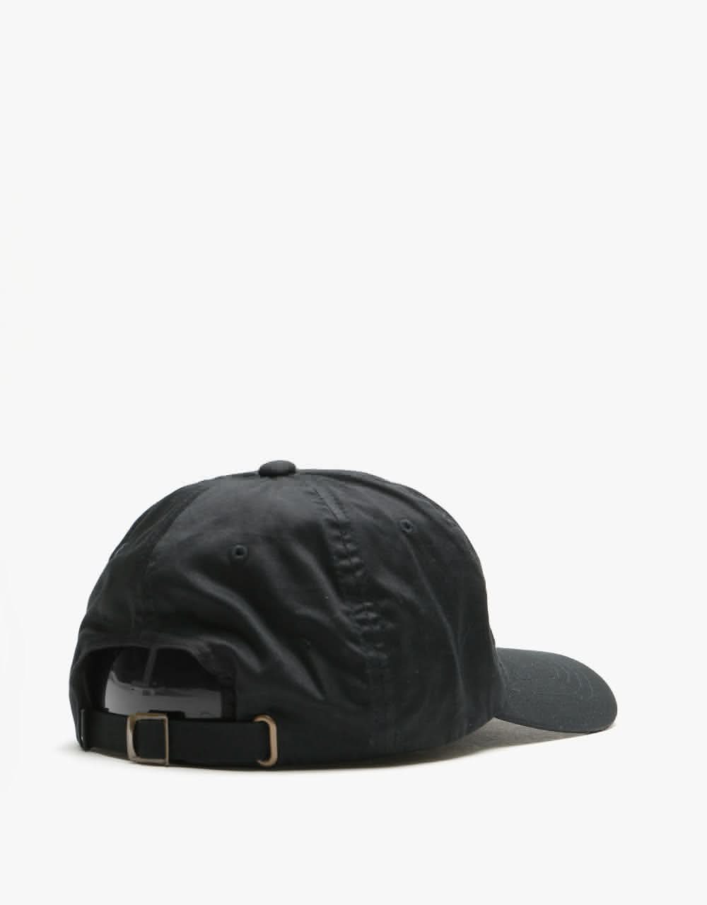 HUF Plastic Heart Curved Visor 6 Panel Cap - Black