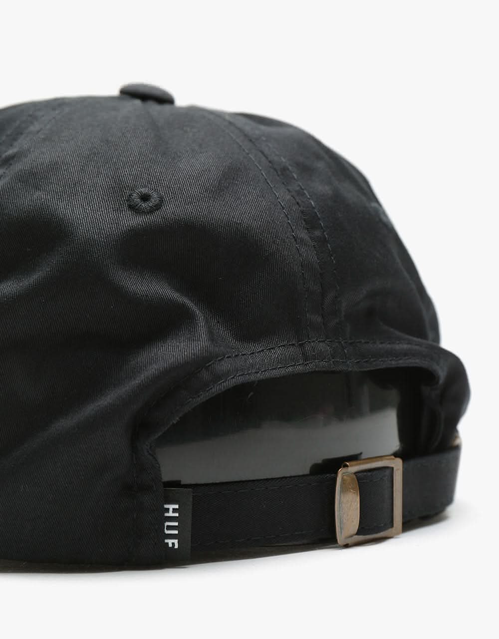 HUF Plastic Heart Curved Visor 6 Panel Cap - Black