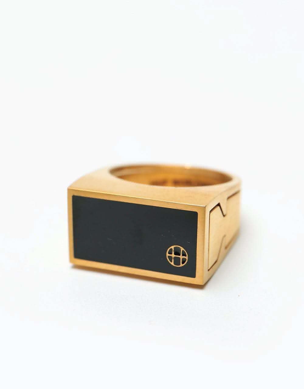 HUF Circle H Stash Ring - Gold