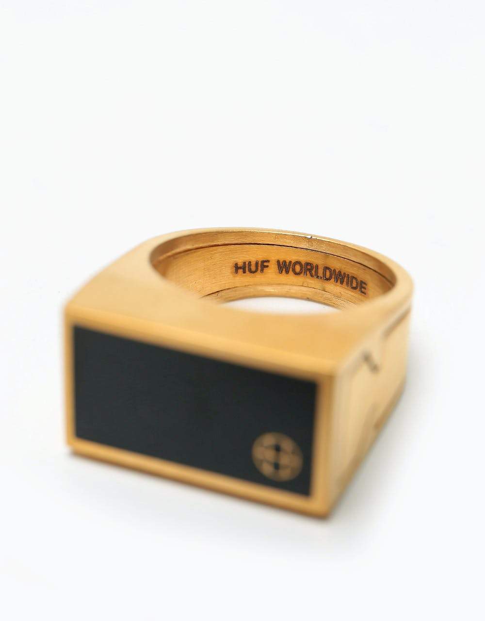HUF Circle H Stash Ring - Gold