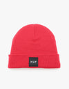 HUF Box Logo Beanie - Cyber Red