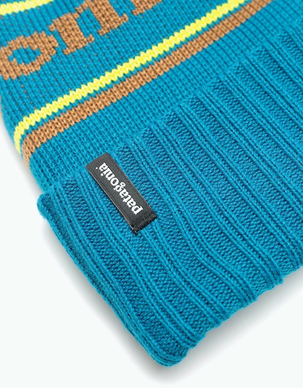Patagonia Powder Town Beanie - Park Stripe/Crater Blue