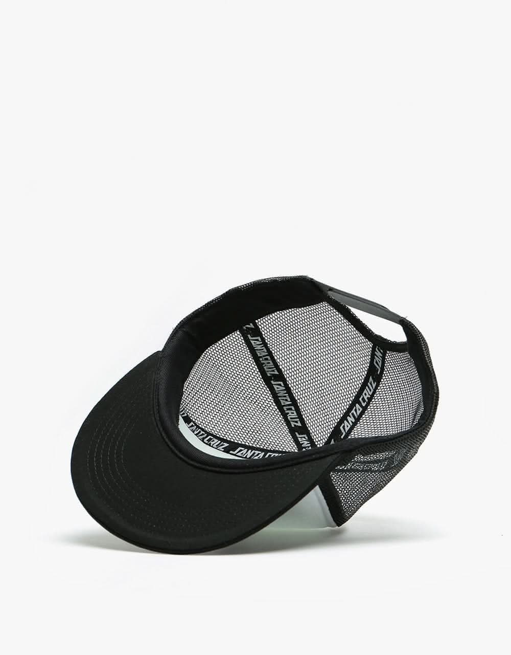 Santa Cruz Speed Wheels Faces Mesh Cap - White/Black